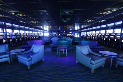 Club V is the boat's high-energy dance club, but it can also be used for private meetings and receptions.