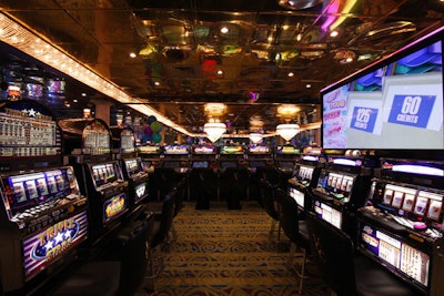 The boat has more than 600 slot machines.