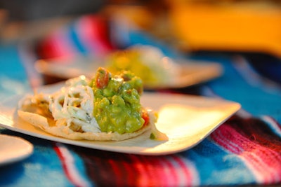 The catering menu offers dishes like Garcia's Sunday brunch taco bar.