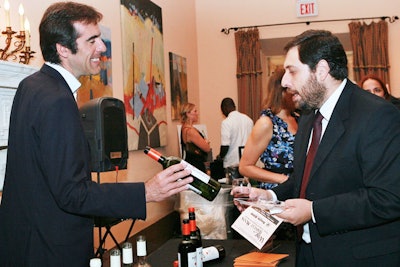 The estate's fund-raiser focused on varietals from Argentina and Chile and offered eight tasting stations.