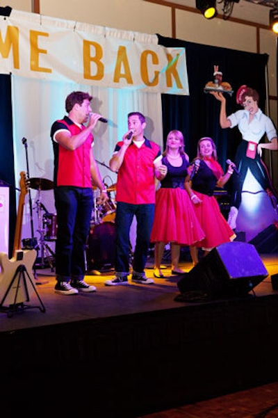 Day Entertainment & Events provided a doo-wop band, Double Date, which performed during dinner.