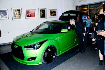 Held inside the Chelsea Market, the New York iteration of Hyundai's Re:Mix Lab event series placed three of the Korean carmaker's 2012 Veloster vehicles alongside a gallery that showcased other important collaborations.