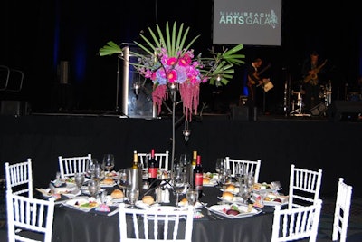 Black Eyed Susans provided custom floral arrangements for the dining tables.