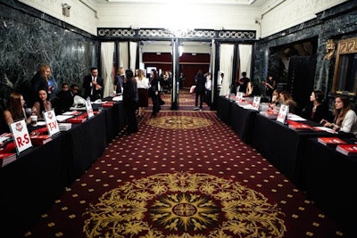 For the Teen Vogue Fashion University program, the Millennium Broadway's Hudson Theatre served as the main lecture hall and its foyer was used as the registration area.