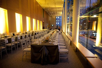 The V.I.P. dinner for 144 guests took place in the Henry N. R. Jackman Lounge.
