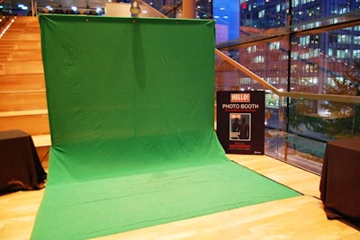 Guests could get their photos taken in front of the Hello! Canada green screen.