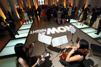 DJ Spooky performed alongside Counterpoint, a violin and cello ensemble, for part of his set.
