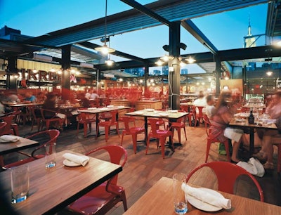 Eating under Birreria's retractable roof at Eataly is like driving a good convertible. Everything else pales in comparison.