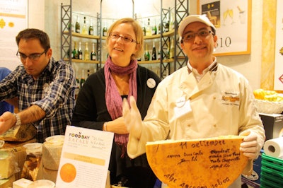 If you were willing swim up a crowded stream at Eataly, there were samples galore for Food Day.