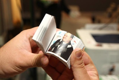 Record a Hit helped guests created keepsake flip books.