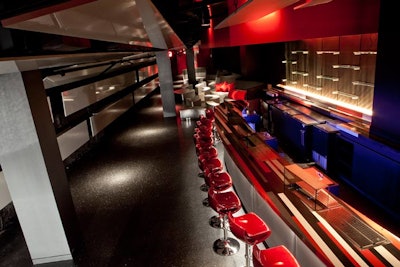 Descent, a new lounge in the theater district, opens this month and can host 100-guest cocktail receptions.