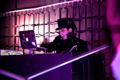 Also in costume were DJs SL (pictured) and Skribble, who spun tunes throughout the event.