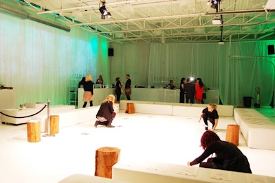 Paws for the Cause had seating and larger runway this year at its new venue, Airship37.