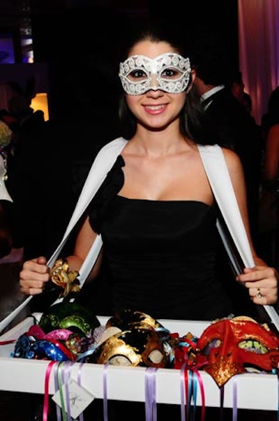 Guests could purchase masks at the gala, with 20 percent of the proceeds going back to the Make-A-Wish Foundation.