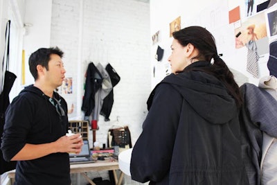 Denim designer David Lim (pictured, left), who also acts as one of Dell's creative ambassadors, hosted a workshop on Friday morning.