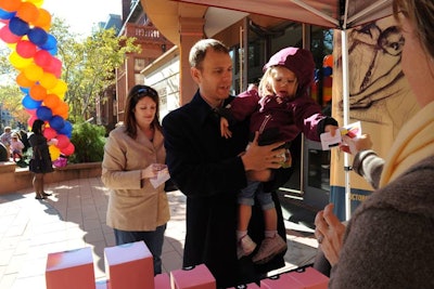 The first 500 guests received a cupcake party favor from Georgetown Cupcakes as they left the museum.