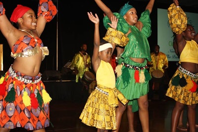 More than a dozen dancers from the Orlando School of Cultural Dance performed a high-energy routine representing Africa.