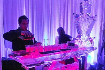 Svedka Vodka's bar for the New York City Wine & Food Festival