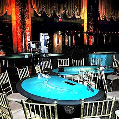 Minnesota Fats filled the main room with roulette, blackjack and other gambling tables.