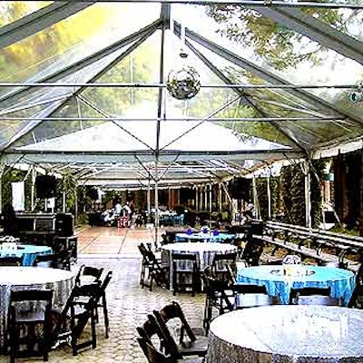 For the Wildlife Conservation Society's Junior Committee gala at the Central Park Zoo, a clear tent complete with a disco ball served as a dinner and dance area.