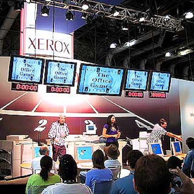 Xerox's interactive demo at Technology Exchange Week New York at the Javits Center.