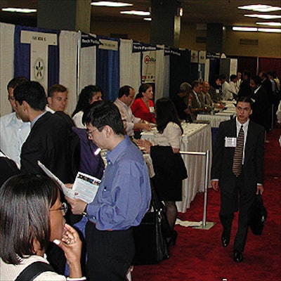 Job seekers in every shape, color, age, and dress code circulated their resumes at the HotJobs.com Career Expo.