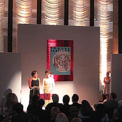 Travel & Leisure publisher Ellen Asmodeo (left) and editor Nancy Novogrod announced the World's Best cities at the magazine's Worlds Best Awards at the Four Seasons.