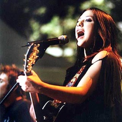 Pop singer Michelle Branch performed for a crowd of teens at the Pantene Pro-Voice contest at Rumsey Playfield in Central Park.