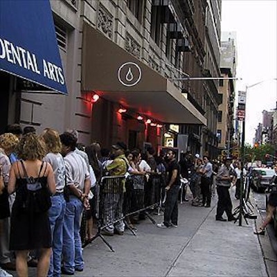 IBM’s invitations staggered the arrival of its guests, but a long line still formed outside of Spa, a hot club on East 13th Street.