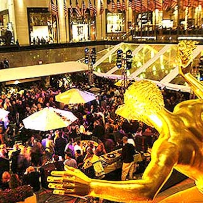 The crowded Sopranos season premiere party took over the restaurants and event venues in Rockefeller Center.