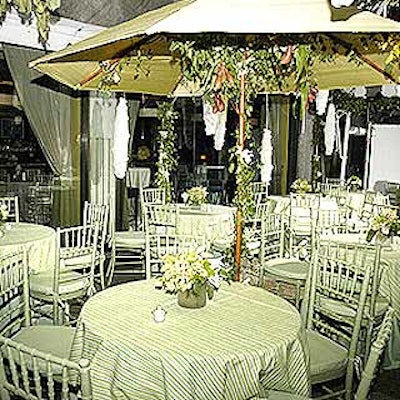 Event designer Carter Field went for a summer garden look.