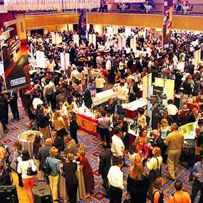Approximately 2,000 guests filled the Marriott Marquis' Broadway Ballroom for Bon Appetit's annual Wine and Spirits Focus: A Lifestyle Experience tasting event and fund-raiser for the Make-a-Wish Foundation.