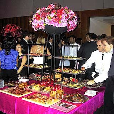Restaurant Associates provided a mix of healthy snacks with specialty pizzas at the after-party in the Stanley H. Kaplan Penthouse.
