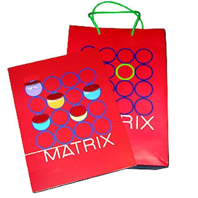 Guests left the party with gift bags filled with samples and a press kit with pop-up tabs revealing the products' names.