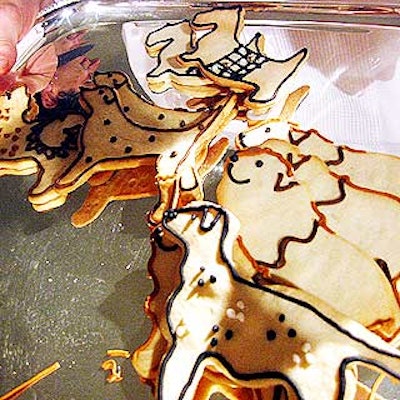 For dessert, Match Catering and Eventstyles served dog-shaped cookies.