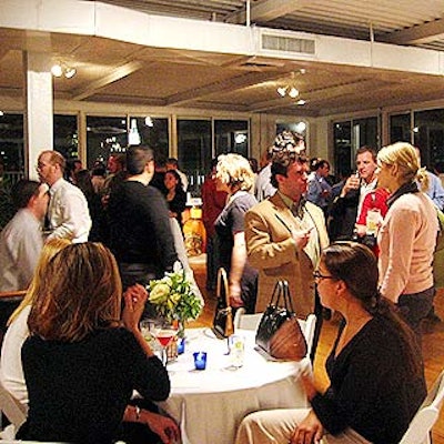The pre-tasting cocktail party was held on the upper level of Studio 450.