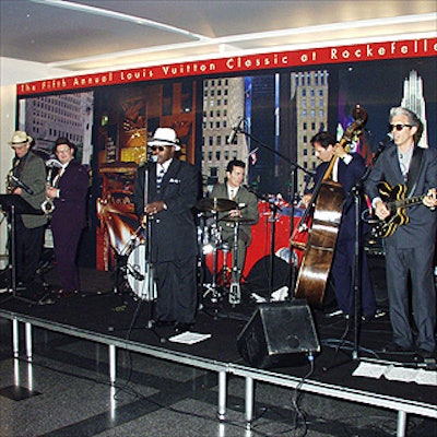 Dapper swing band The Blues Jumpers got the crowd dancing. Sound was supplied by Audioforce Live Sound.