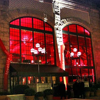 Red light shined through Guastavino's windows at the premiere after-party for How to Lose a Guy in 10 Days, sponsored by Lavalife.