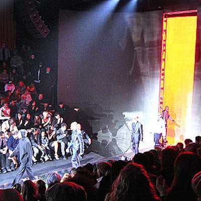 Models took a final strut on the catwalk.