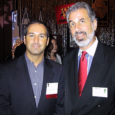 At the HSMAI Sales & Marketing Summit 2000 awards luncheon, Joseph Carino (left), president-elect of HSMAI’s Big Apple Chapter, posed with Richard Kahn, president of HSMAI’s Big Apple Chapter.