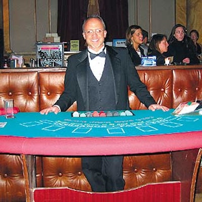 Gaming tables from Casinos by Duro filled the venue, and two high-roller V.I.P. areas were roped-off for the guests of honor.