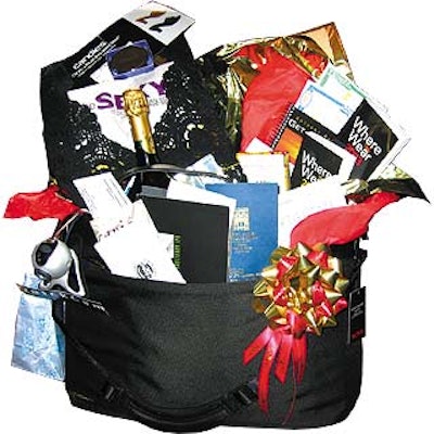 BMG gave nominees black Tumi satchel bags filled with fashion, style and beauty products.