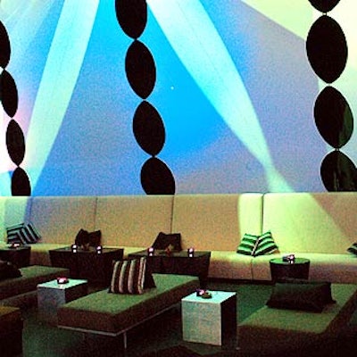 V.I.P. lounges were filled with ample seating designed by EventQuest.