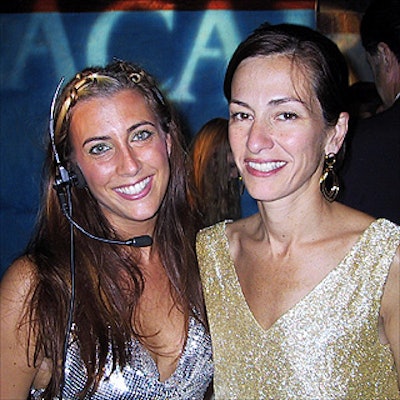 Celeste Miller (left) of Sin City Productions and designer Cynthia Rowley, Celeste’s day-job boss, at Sin City’s bash at Primal Light Studio.