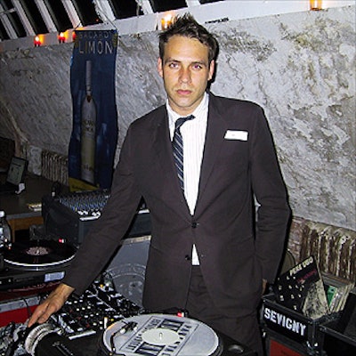 DJ Paul Sevigny entertained revelers—primarily with 80’s rock—at the Sin City Productions party at Primal Light Studio.