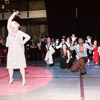 Deborah Harry performed in a skit with the NYCB dancers after dinner.