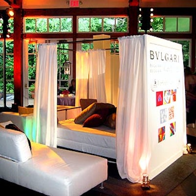 Bulgari launched its Allegra jewelry collection with an event filled with white lounge furniture at the Boathouse in Central Park.