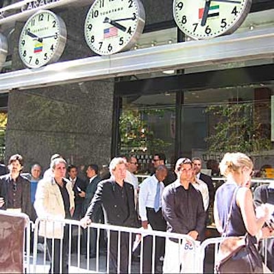 More than 250 people showed up at Tourneau TimeMachine for a casting call for Humphrey Bogart look-alikes to promote the Longines Watch Company.