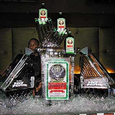 Ice Art created a shot slide for event sponsor Jagermeister.