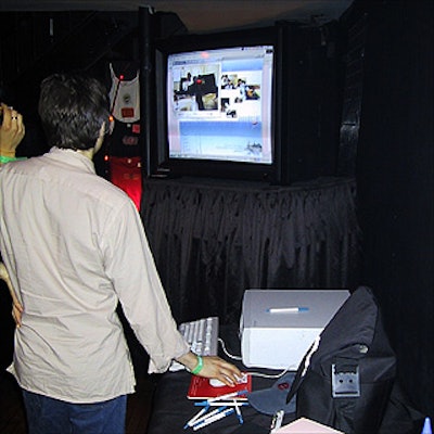 Outside the show at Irving Plaza, partygoers could check out Evian.com or fill out entry forms for an Evian-sponsored giveaway.
